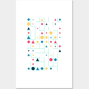 Amazing Geometric Animated Shape Pattern #6 Posters and Art